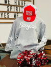 Eagles Charcoal Star Sleeve Sweatshirt