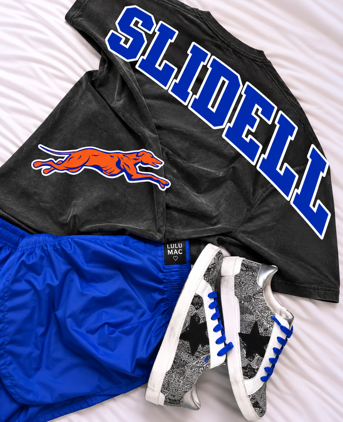 PREORDER | Slidell Oversized Print Side Mascot Tee *ETA 3-4weeks