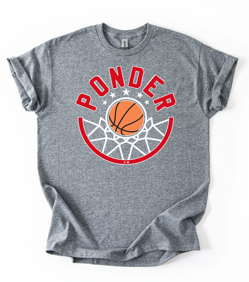 Ponder Hoop Basketball Tee