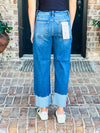 Risen | Tori Tummy Control Red Accent Cuff Jean