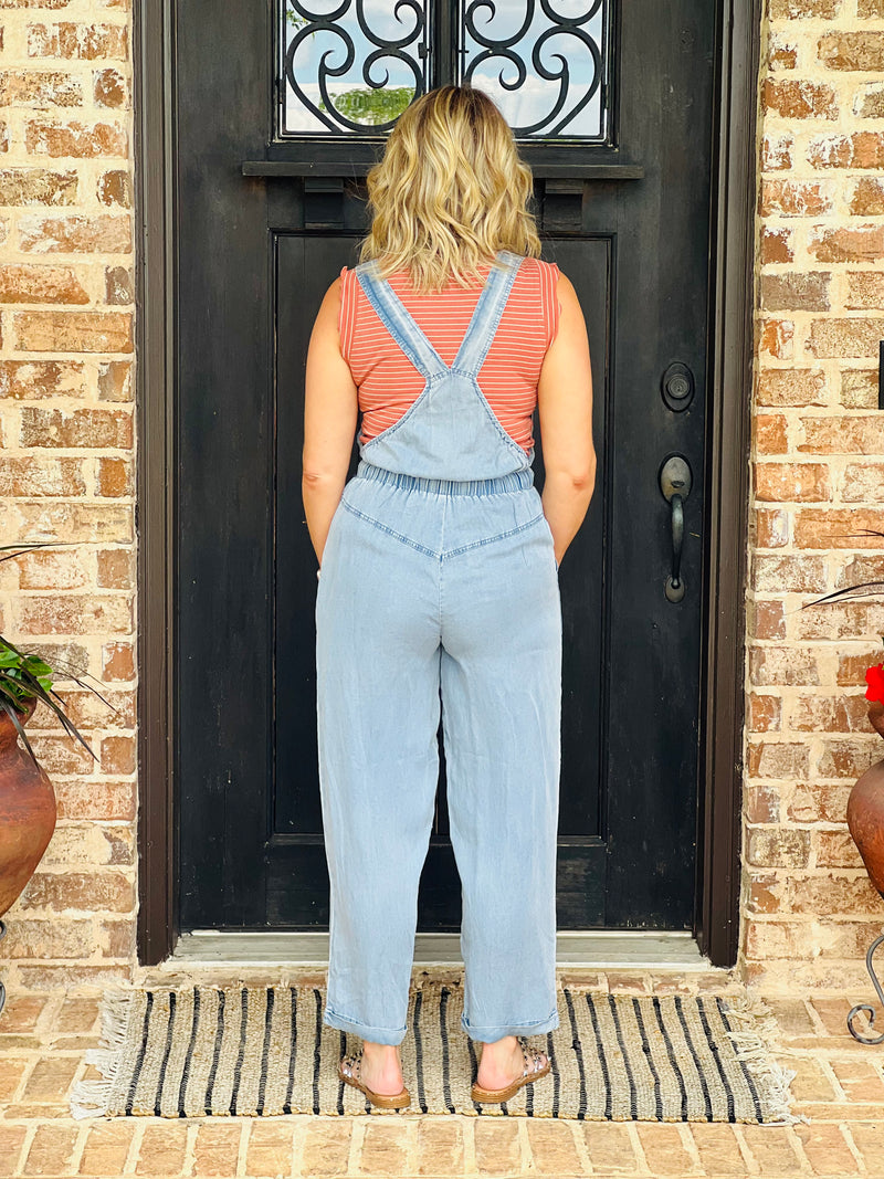 Mandy Light Denim Romper