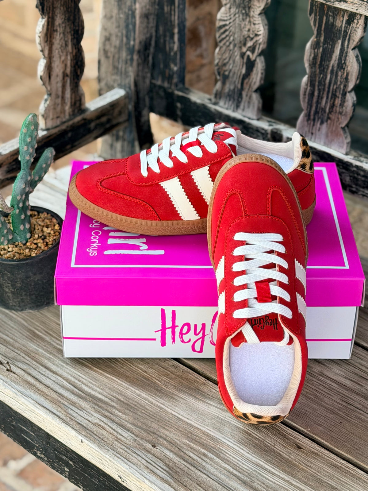 Corky’s Heads Up Red Sneaker