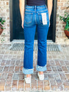 Risen | Tummy Control High Rise Cropped Straight Jeans