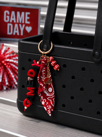 Bandana Babe Gameday Football Bag Charm
