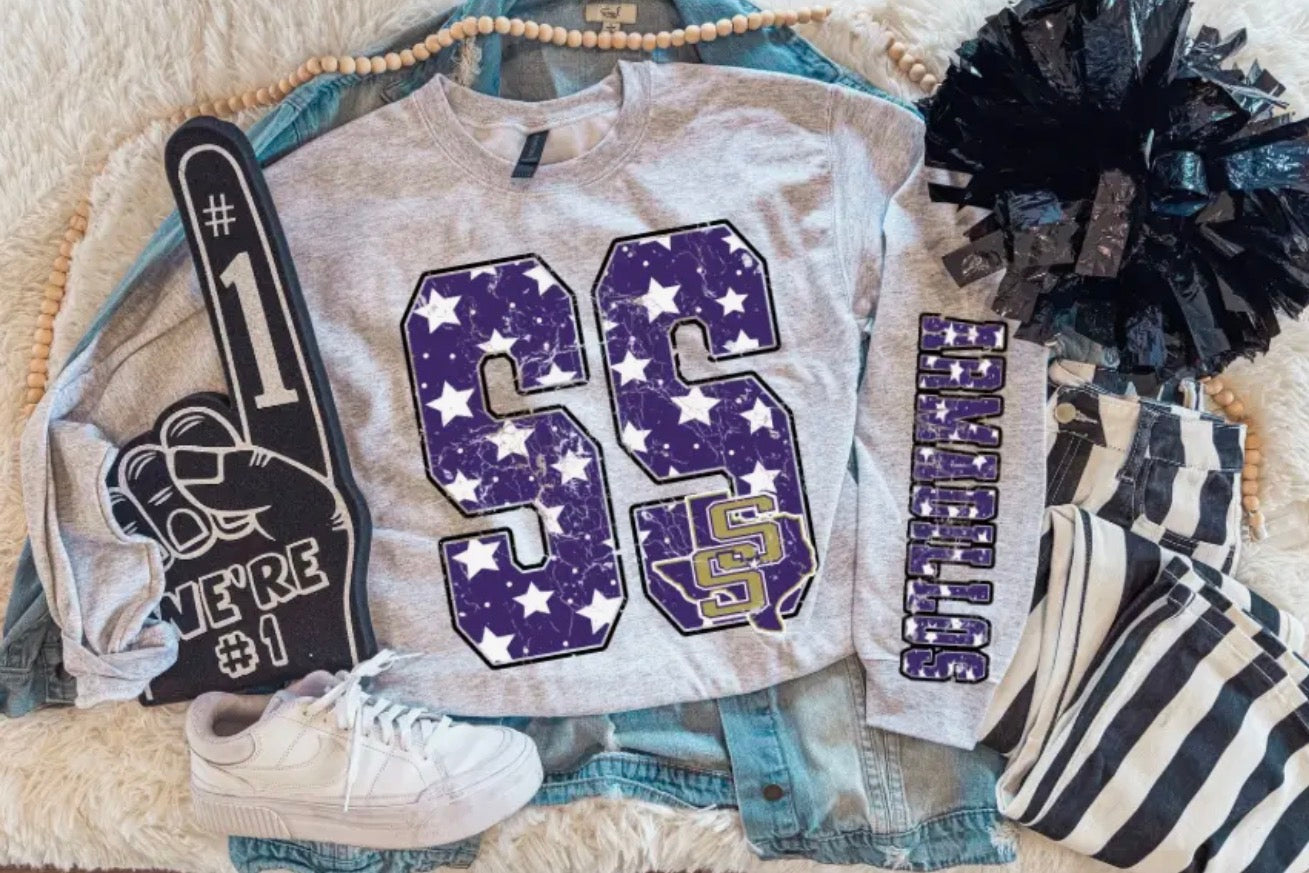 PREORDER | San Saba Star Sleeve Mascot Sweatshirt
