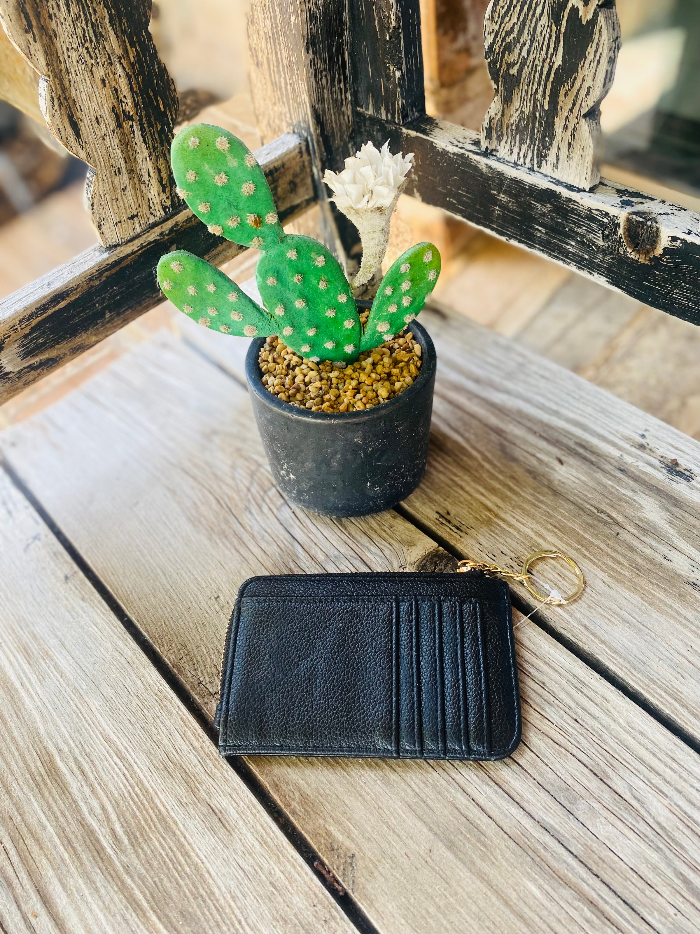 Small But Big Faux Leather Card Holder Wallet