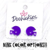 15mm Shiny Acrylic Helmets -Sports Earrings