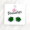 13mm Shiny Acrylic Paws & Claws -Sports Earrings