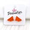 15mm Shiny Acrylic Megaphones - Sports Earrings