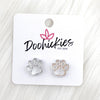 13mm Shiny Acrylic Paws & Claws -Sports Earrings