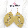 Shiny Football Acrylic Dangles -Sports Earrings