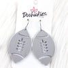 Shiny Football Acrylic Dangles -Sports Earrings