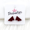 15mm Shiny Acrylic Megaphones - Sports Earrings