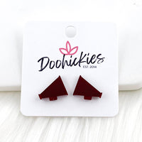 15mm Shiny Acrylic Megaphones - Sports Earrings