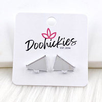 15mm Shiny Acrylic Megaphones - Sports Earrings