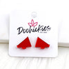 15mm Shiny Acrylic Megaphones - Sports Earrings