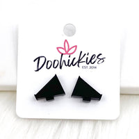 15mm Shiny Acrylic Megaphones - Sports Earrings