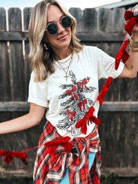 Vintage Tree w/Glitter Bows Tee