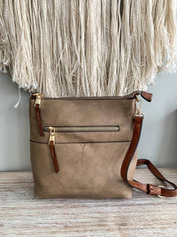 Elina Zipper Front Crossbody Bag