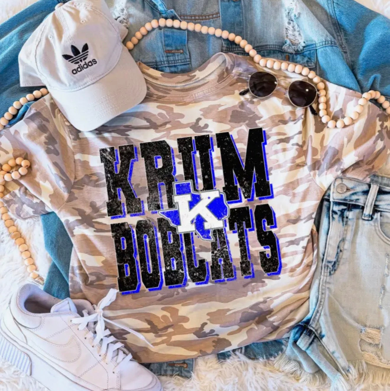 PREORDER | Krum Bobcats Camo Tee