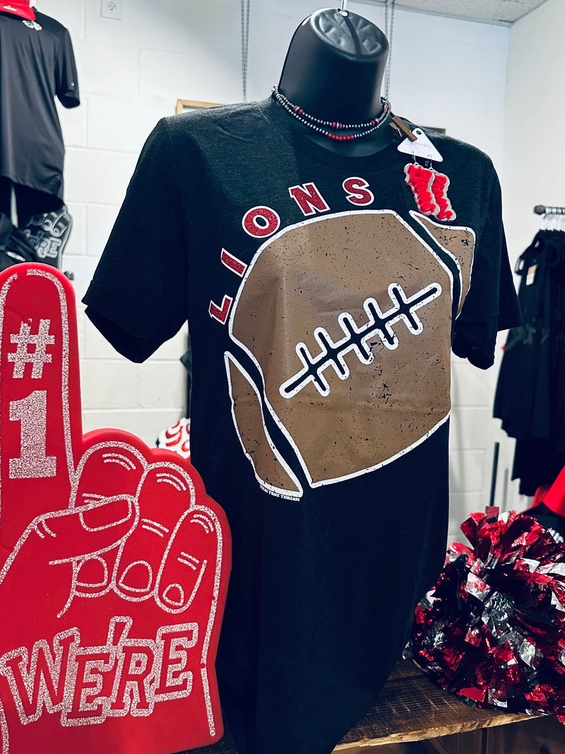 Red Lions Giant Football Tee