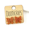 15mm School Spirit Glitter Bow Studs - Custom Spirit Earrings - 9 Color Options