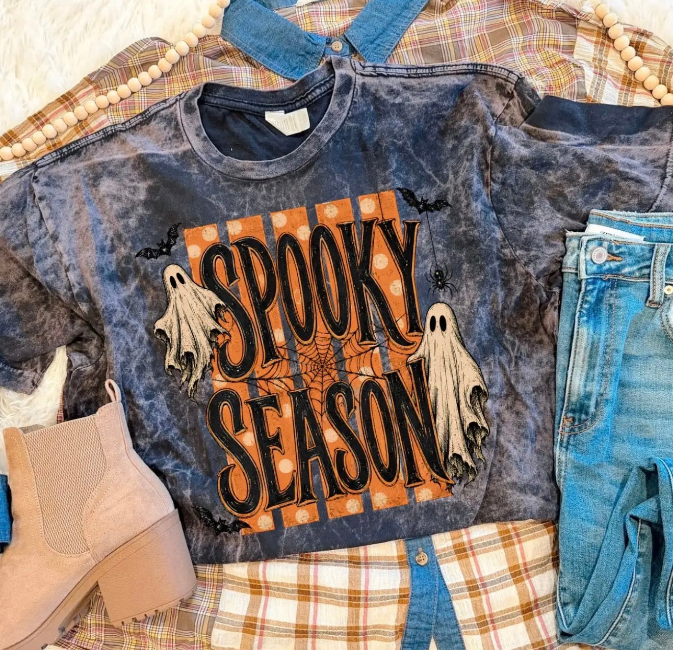 PREORDER | Spooky Season Acid Wash Tee