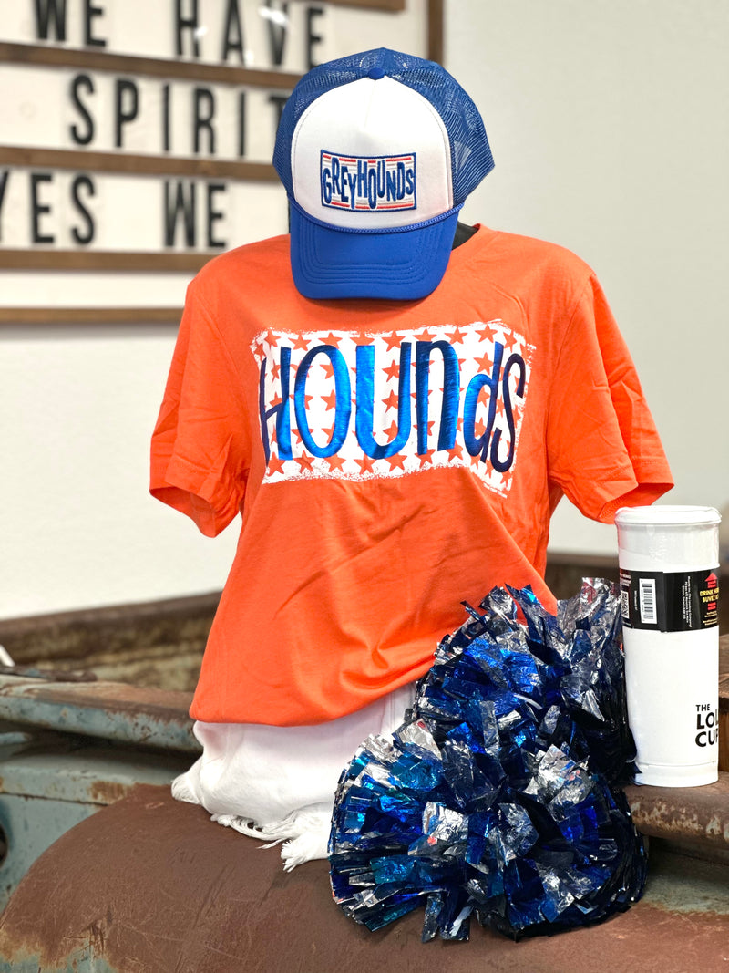 Hounds Blue Metallic Puff with Stars Tee