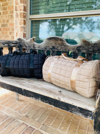 Quilted Puffer Weekender/Duffel Bag