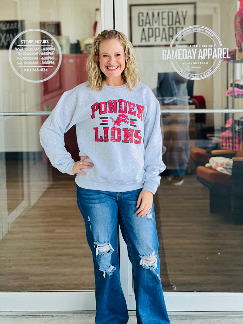Vintage Ponder Lions Sweatshirt