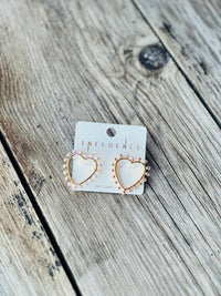 Heart Bead Studs