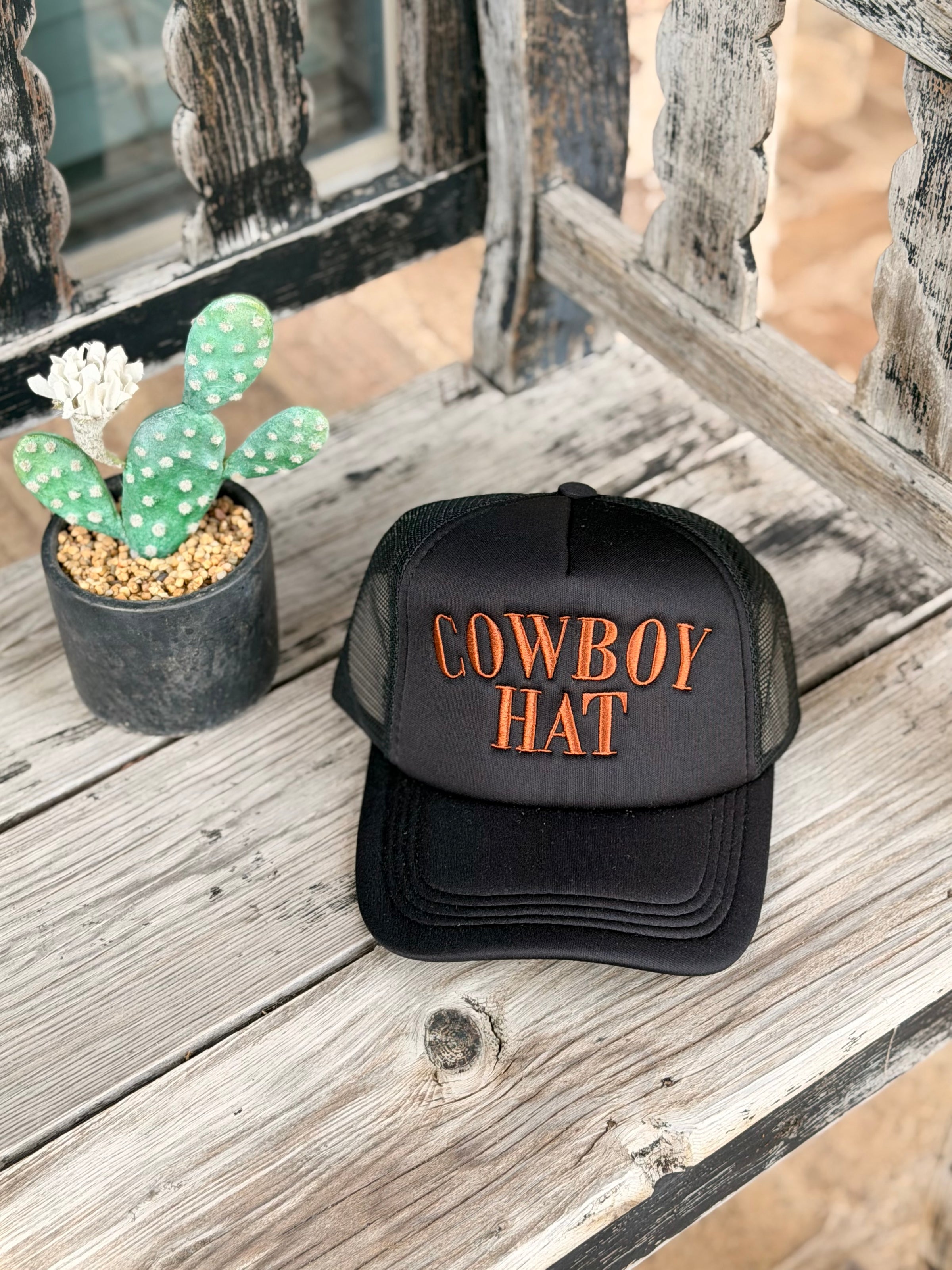 Cowboy Hat Embroidered Foam Hat