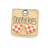 School Spirit Checkered Heart Stud Earrings - 9 Color Options