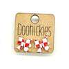 School Spirit Checkered Bow Stud Earrings - 9 Color Options
