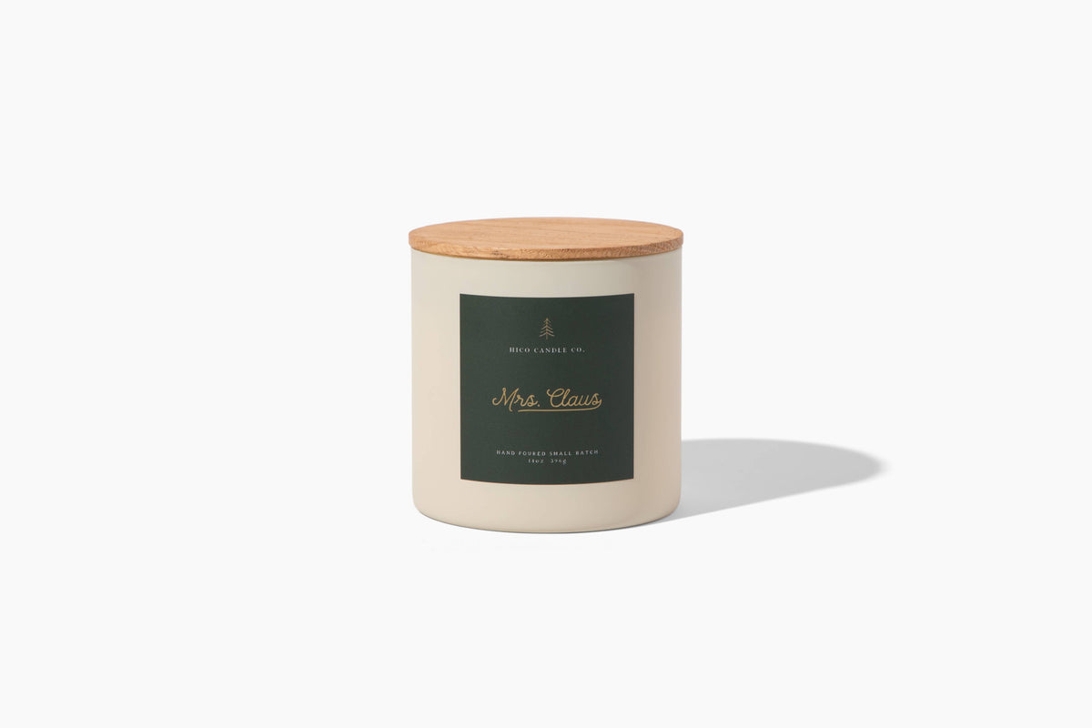 Mrs. Claus Holiday Soy Candle 14 oz | Apple, Pear, Cinnamon