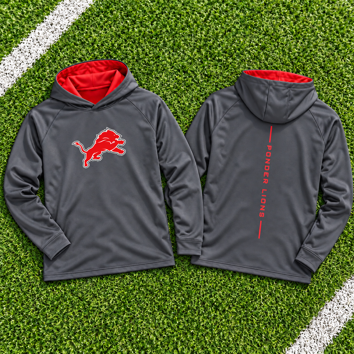 PREORDER | Charcoal Ponder Lions Performance Hoodie