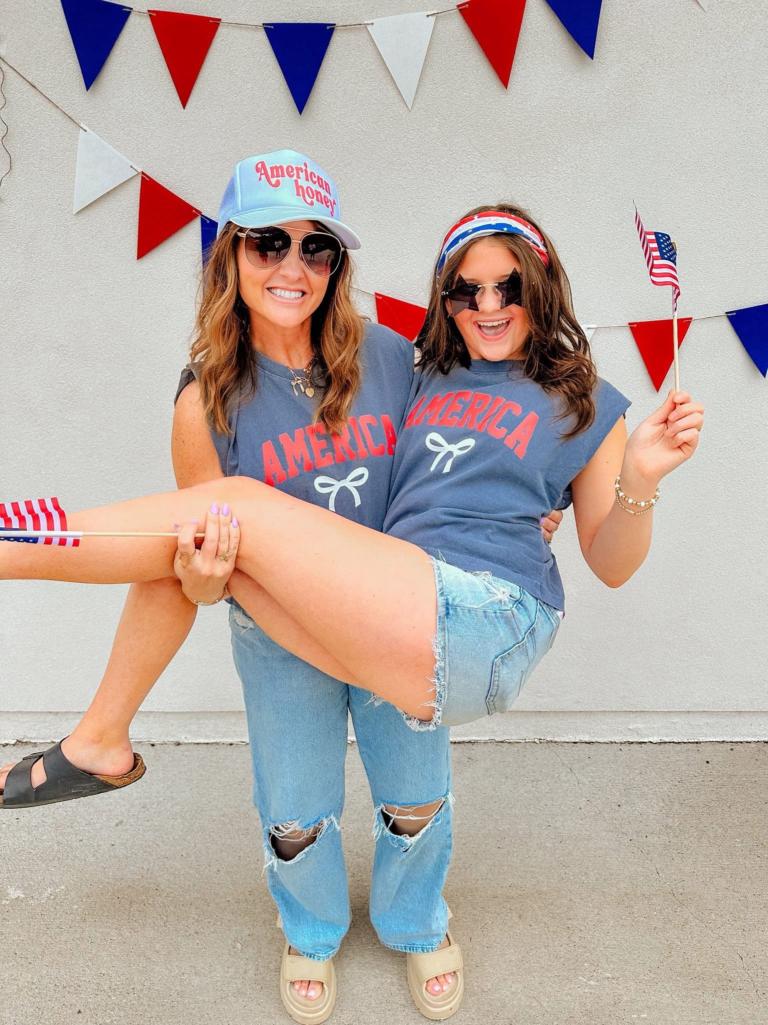 America Bow Muscle Tank