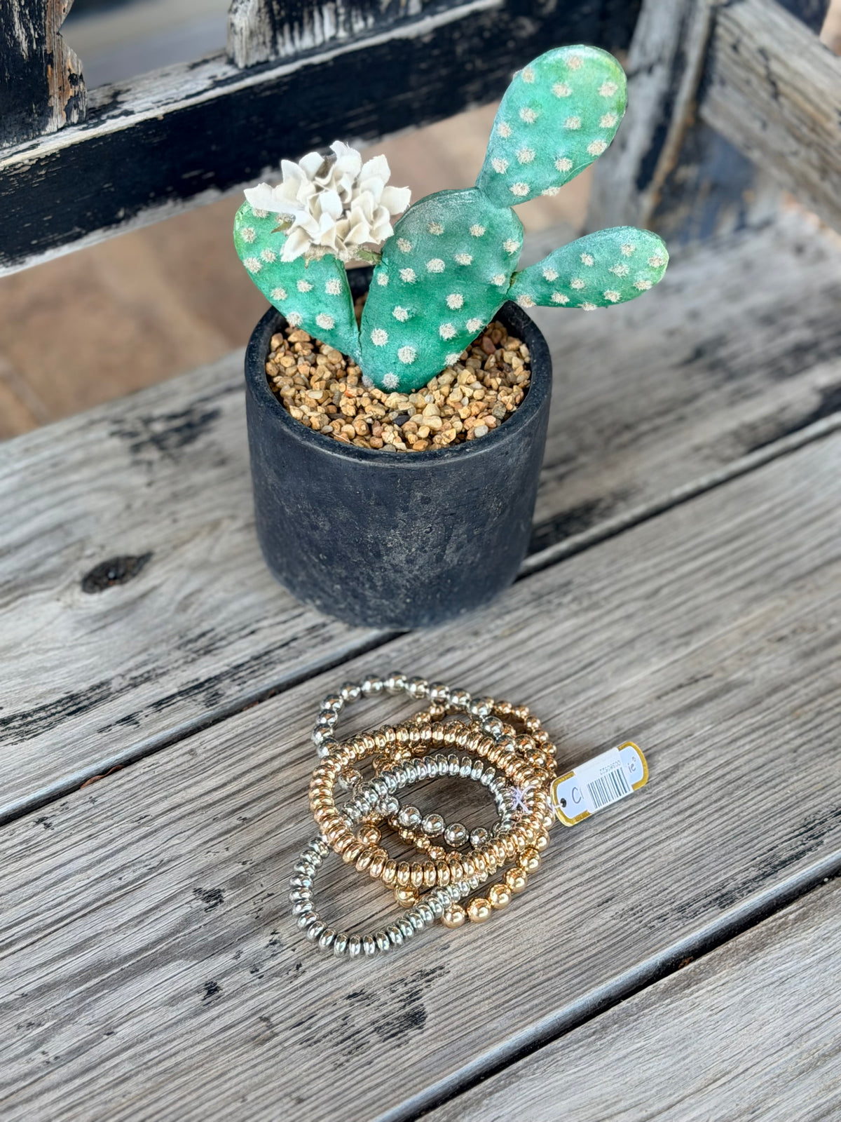 Coil & Bead Layered Mix Bracelets