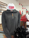 Black Miley Quarter Zip Pullover