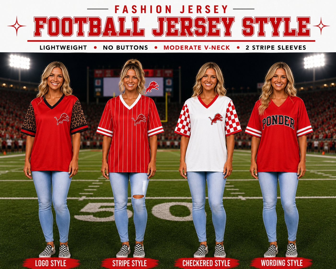 PREORDER | Lions Mixed Football Jerseys **ETA 4-6weeks