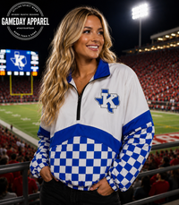 REORDER | Krum Checkered Scuba Pullover **ETA 4-6weeks