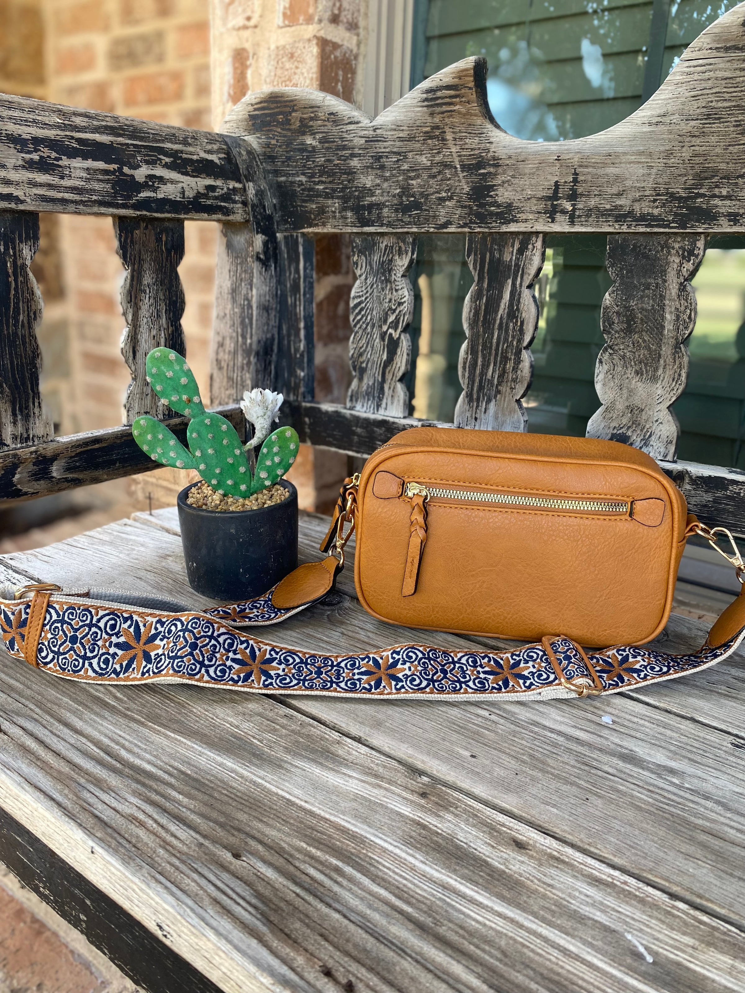 Boho Guitar Strap Women's Crossbody Bag