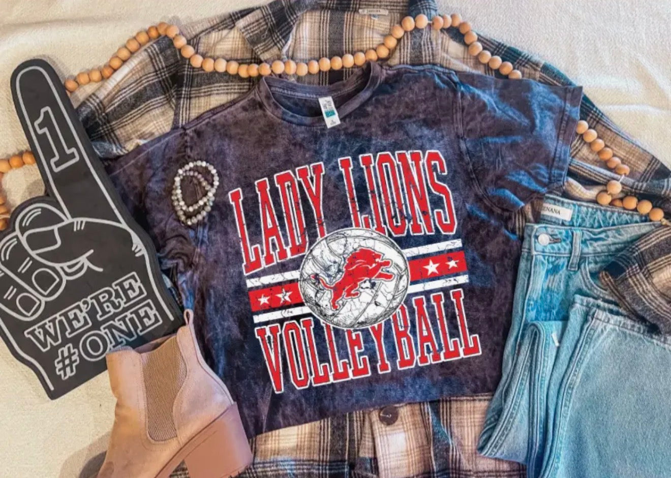 PREORDER | Lady Lions Volleyball Acid Wash Tee
