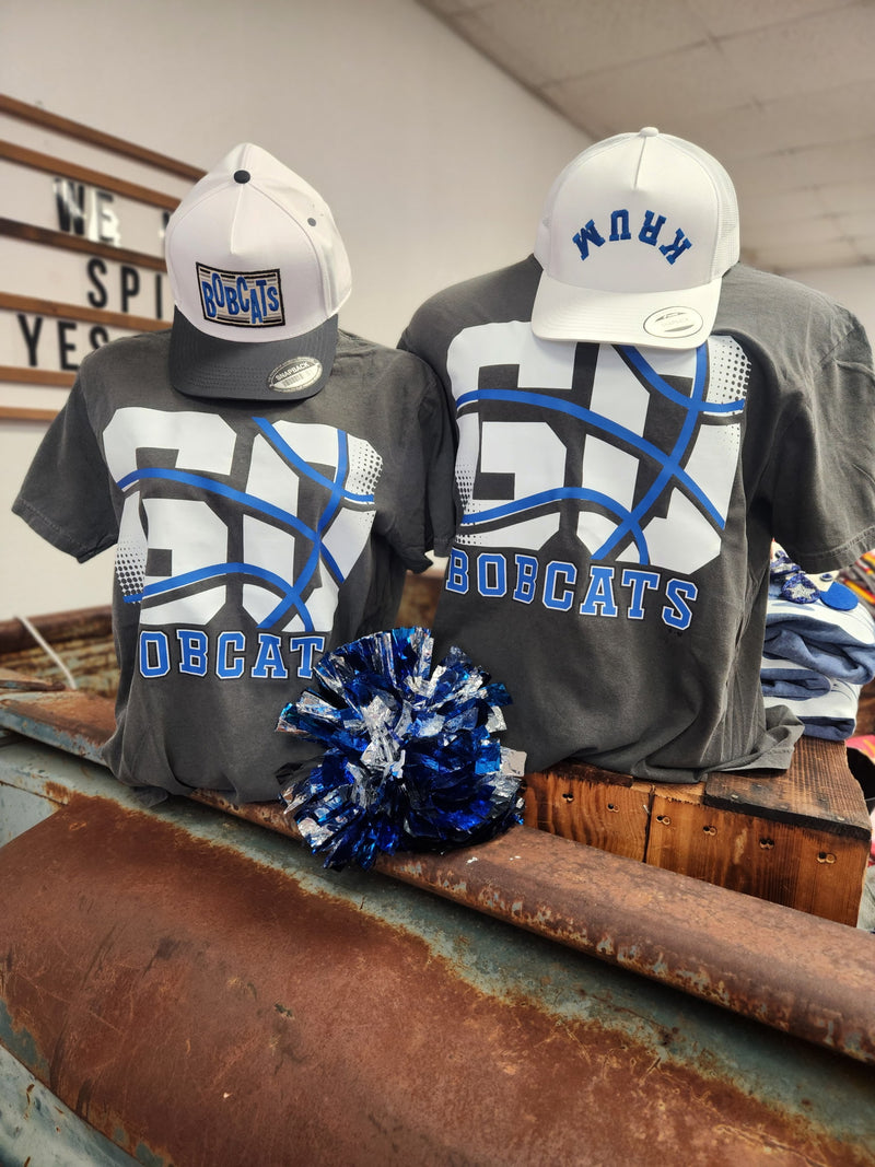 Go Bobcats Comfort Color Basketball Tee