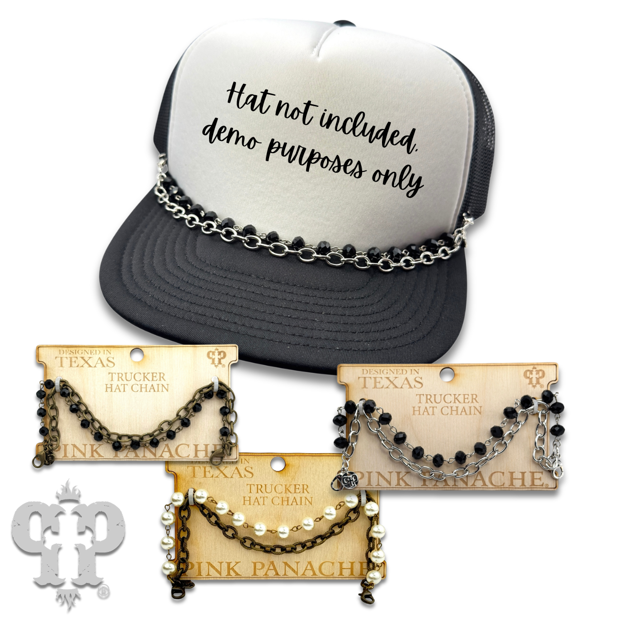 Trucker Hat Double Chain Decoration