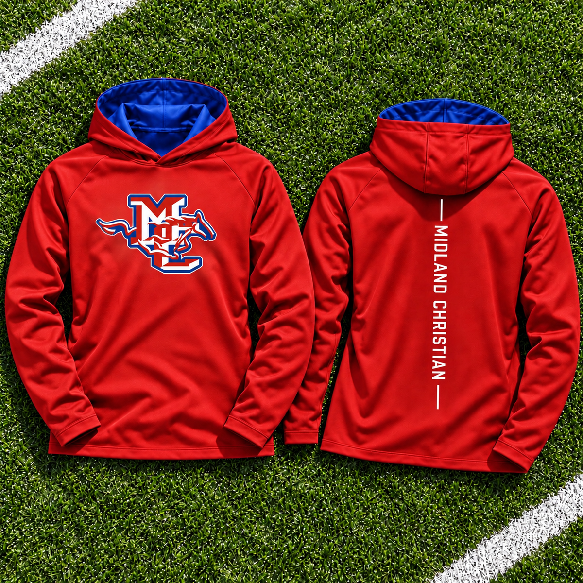 PREORDER | Midland Christian Red Performance Hoodie