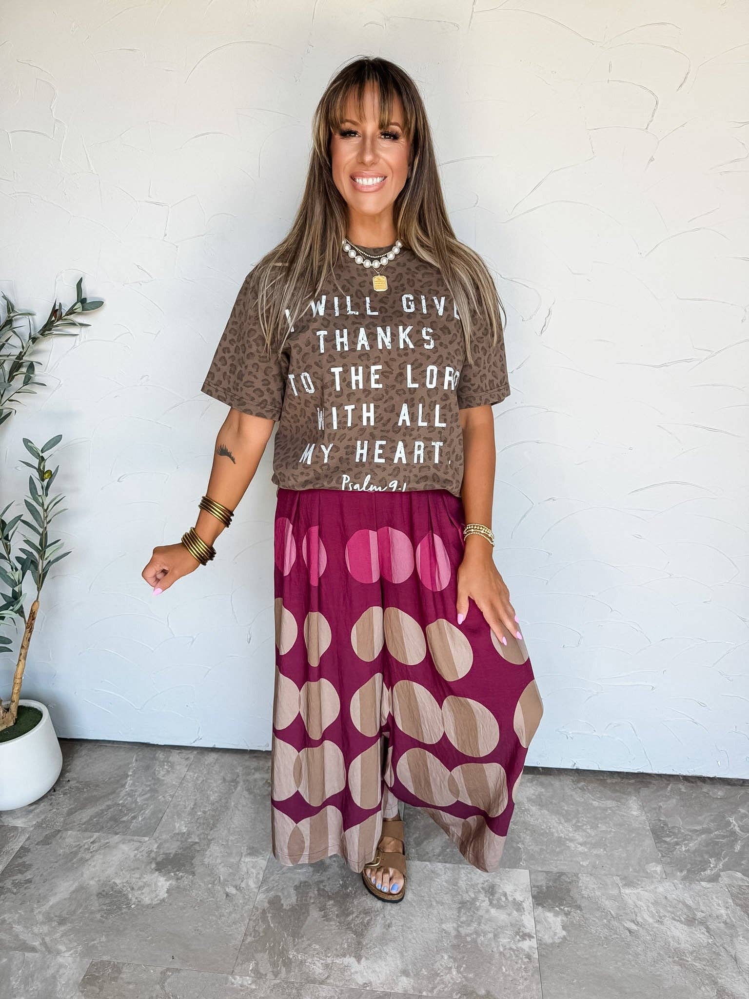 Thanks to the Lord Leopard Tee