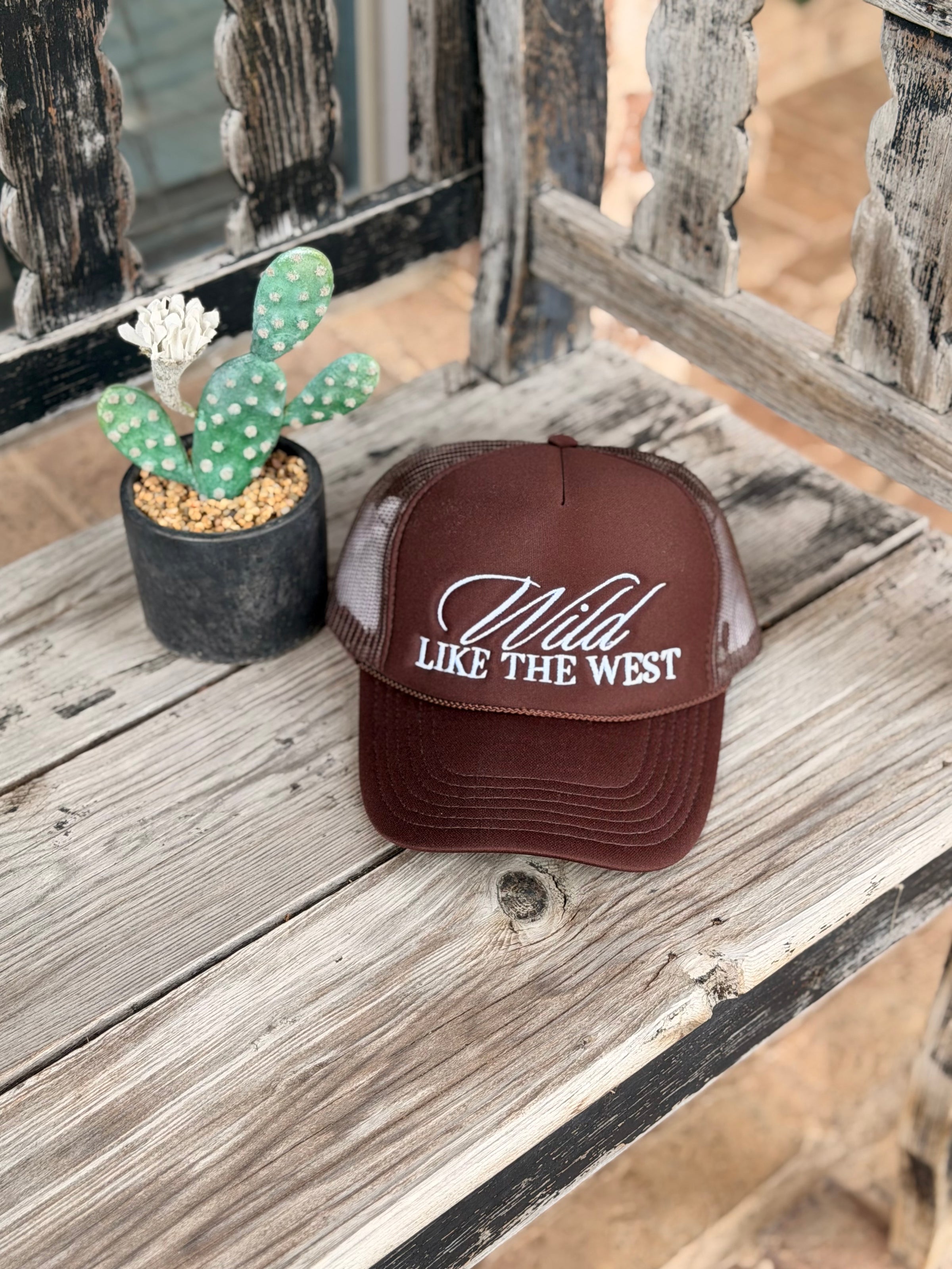 Wild Like the West Embroidered Foam Hat