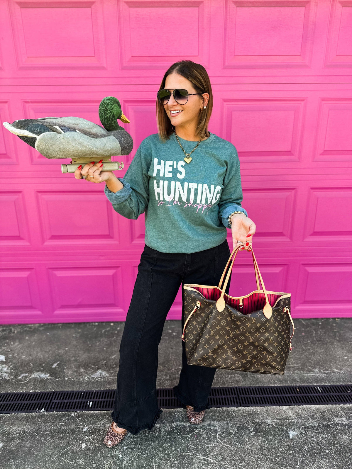 He’s Hunting... So I'm Shopping Sweatshirt