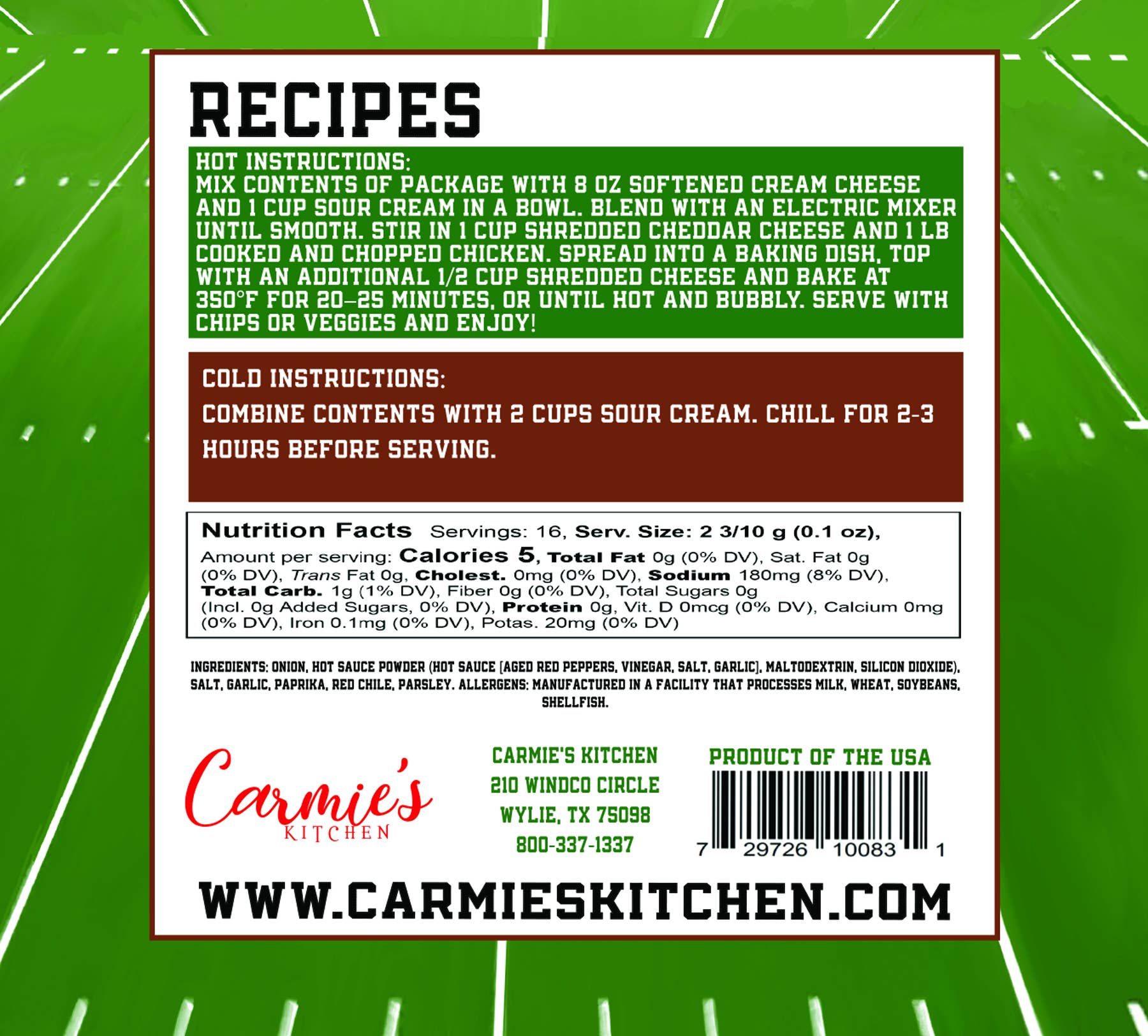 Buffalo Blitz Dip Mix - Game Day Collection